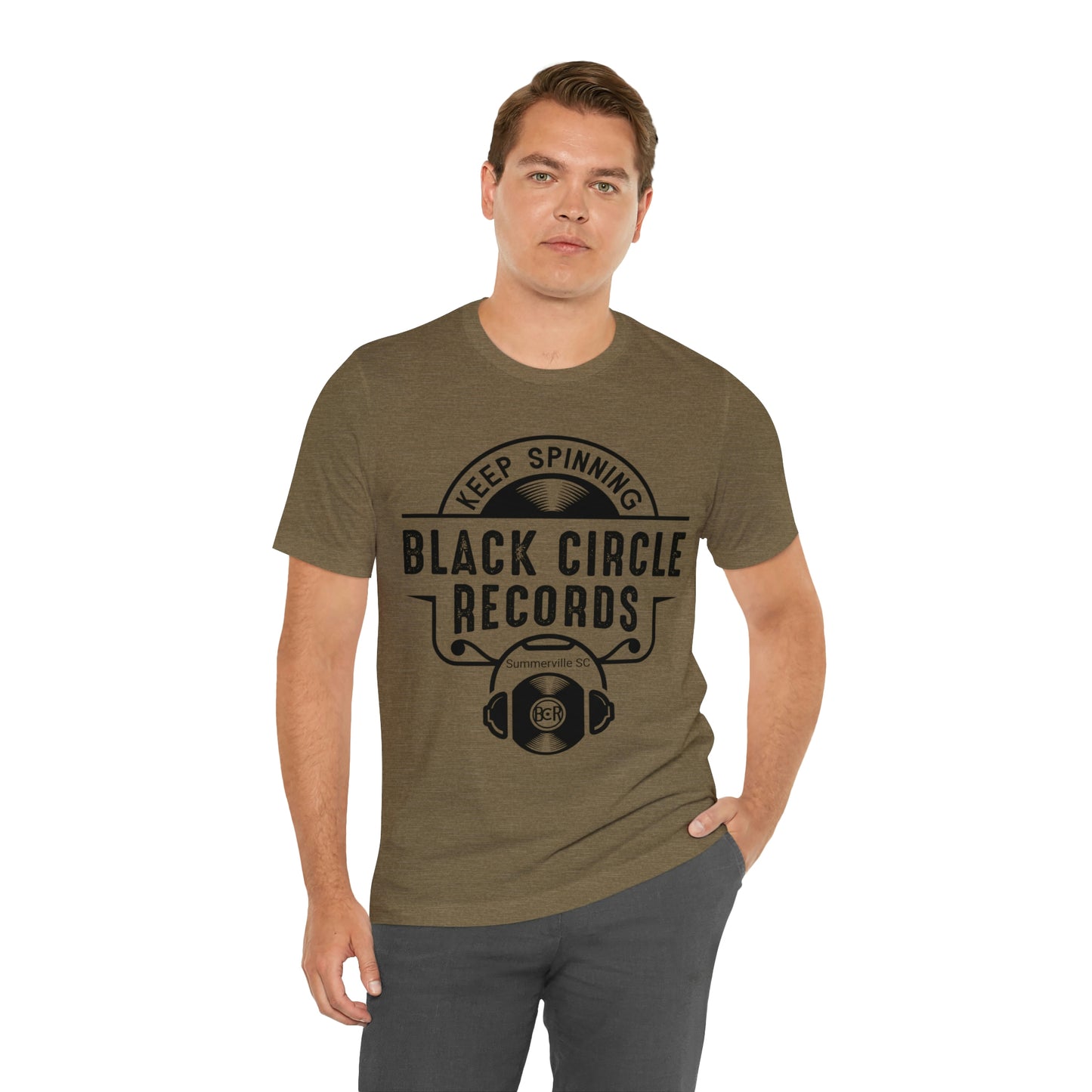 Black Circle Records - Record Store T-Shirt Keep Spinning Vinyl Collection